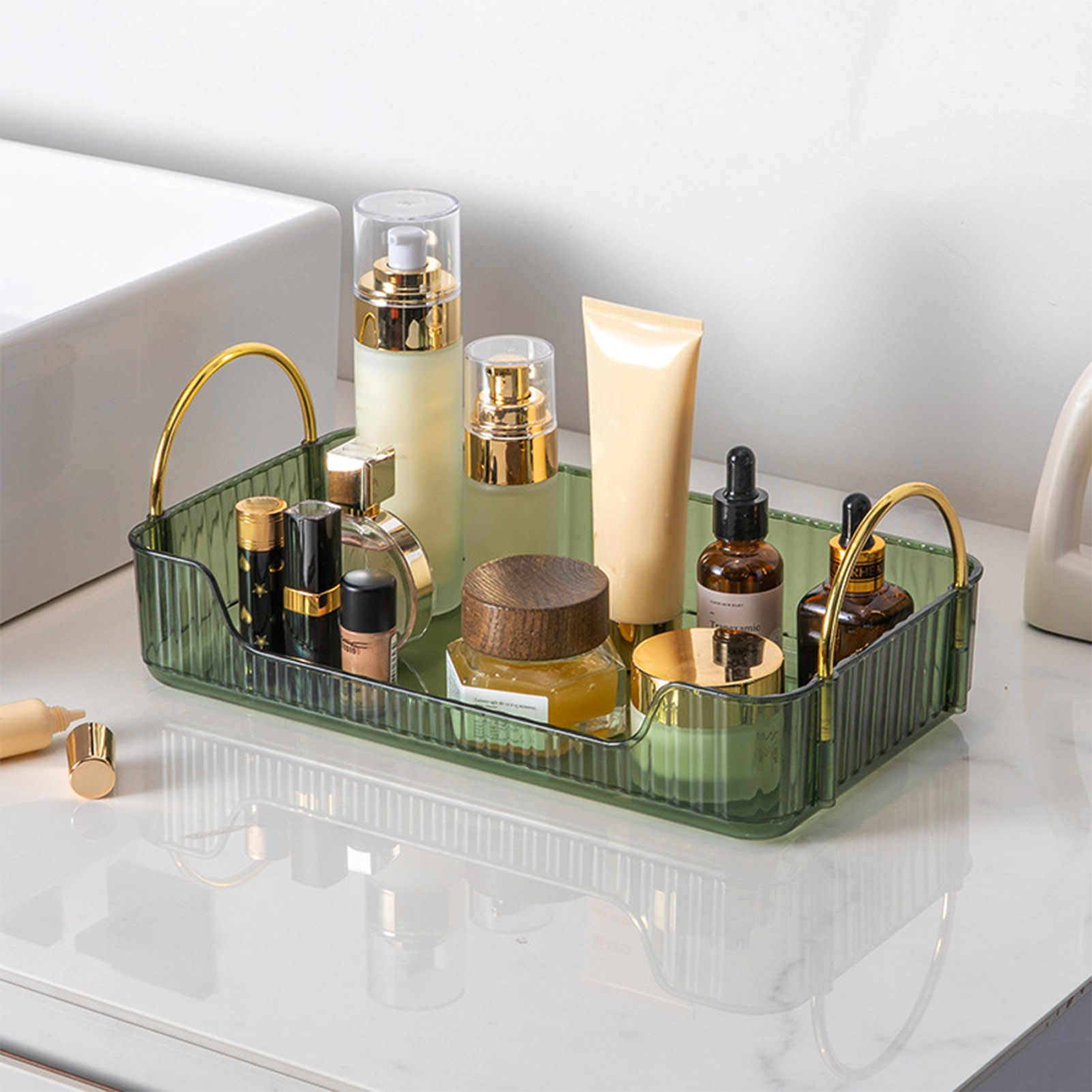 Home Bathroom Organizer - Bathroom Organizer Rack Light Luxury Acrylic