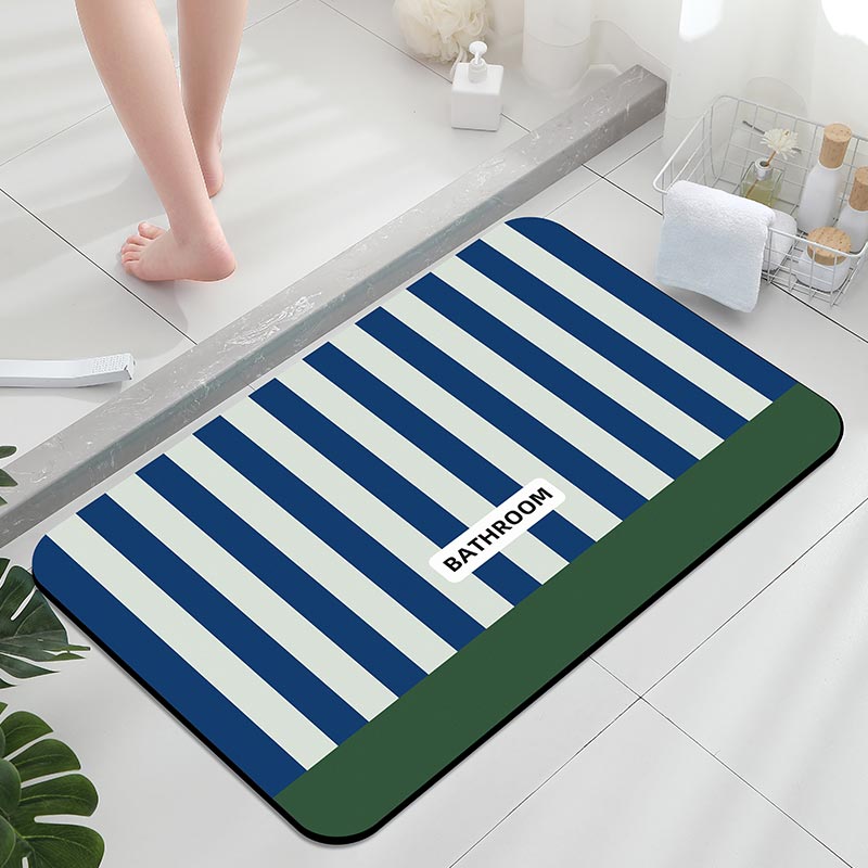Zara Home Bathroom Accessories - Non-slip bath mat, striped star royal