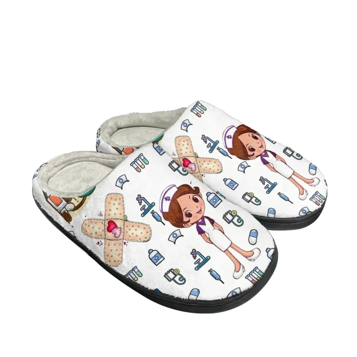 Home Design Bathroom - Winter Indoor Floor Casual Slippers Nurses