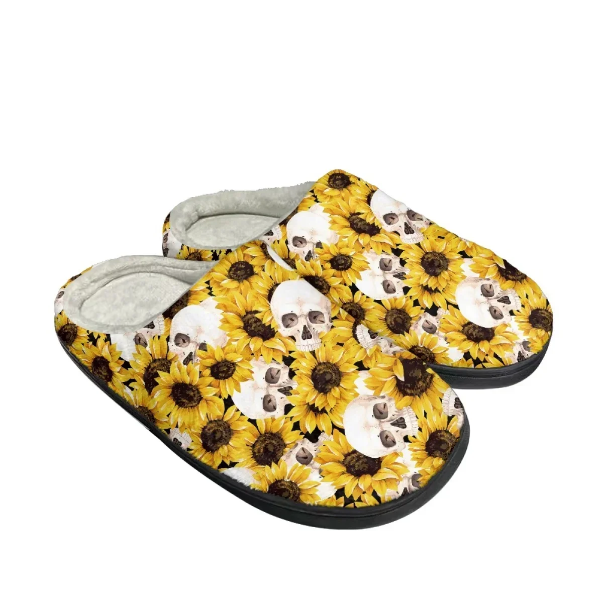 Home Design Bathroom - Winter Couple Women Home Footwear Sunflower
