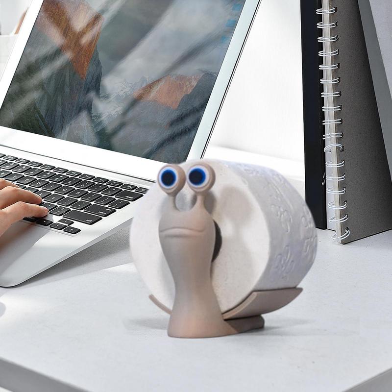 Home Bathroom Paper Towel Dispenser - Snail Toilet Paper Holder Counter Paper