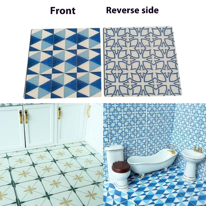 Zara Home Bathroom Accessories - 1Pcs 1:12 Dollhouse Miniature Square Wooden