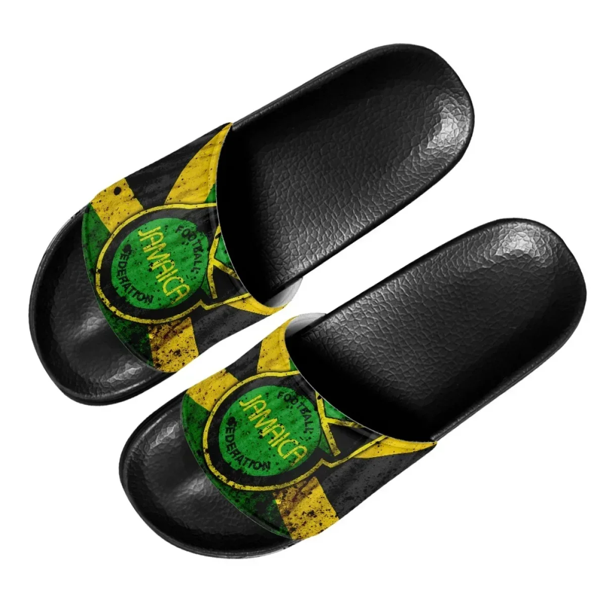 Home Design Bathroom - Jamaica Flag Art Design Print Slippers