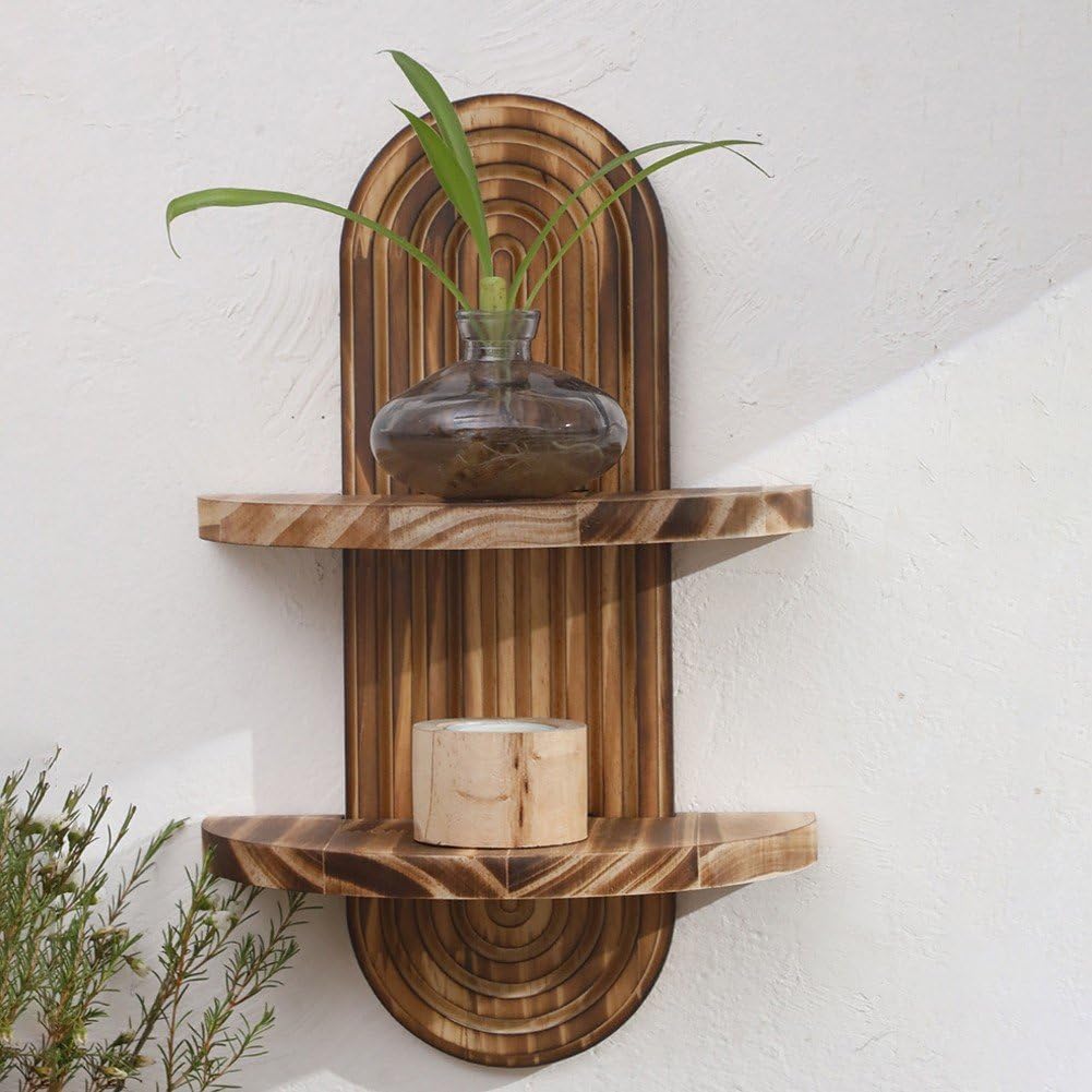 Home Bathroom Organizer - Bohemian Rainbow Hanging Wall Shelf 2