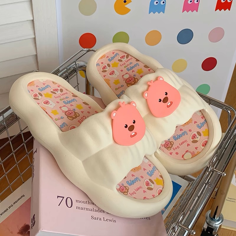 Cute beaver slippers female su - Home Bathroom Wear 评论和价格