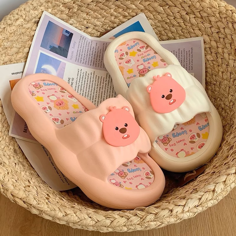 Cute beaver slippers female su - Home Bathroom Wear 评论和价格