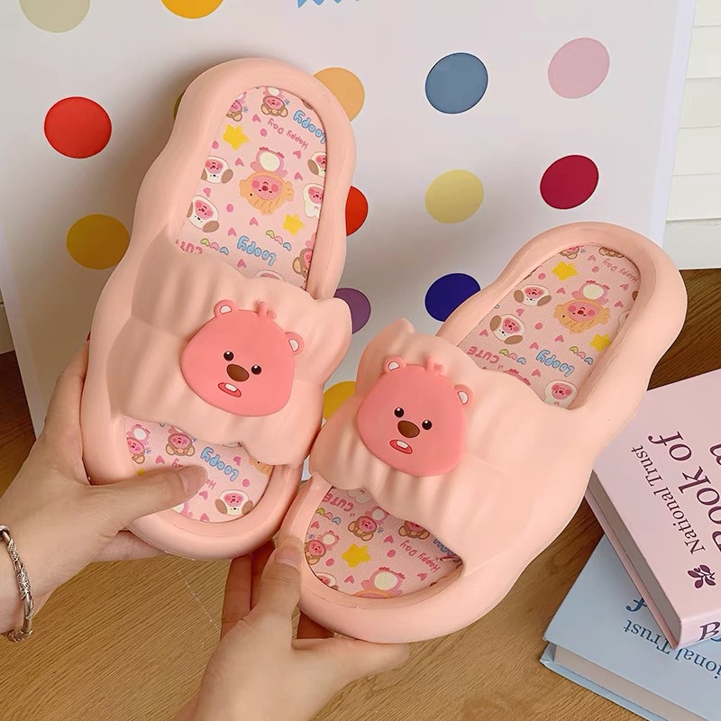 Cute beaver slippers female su - Home Bathroom Wear 评论和价格