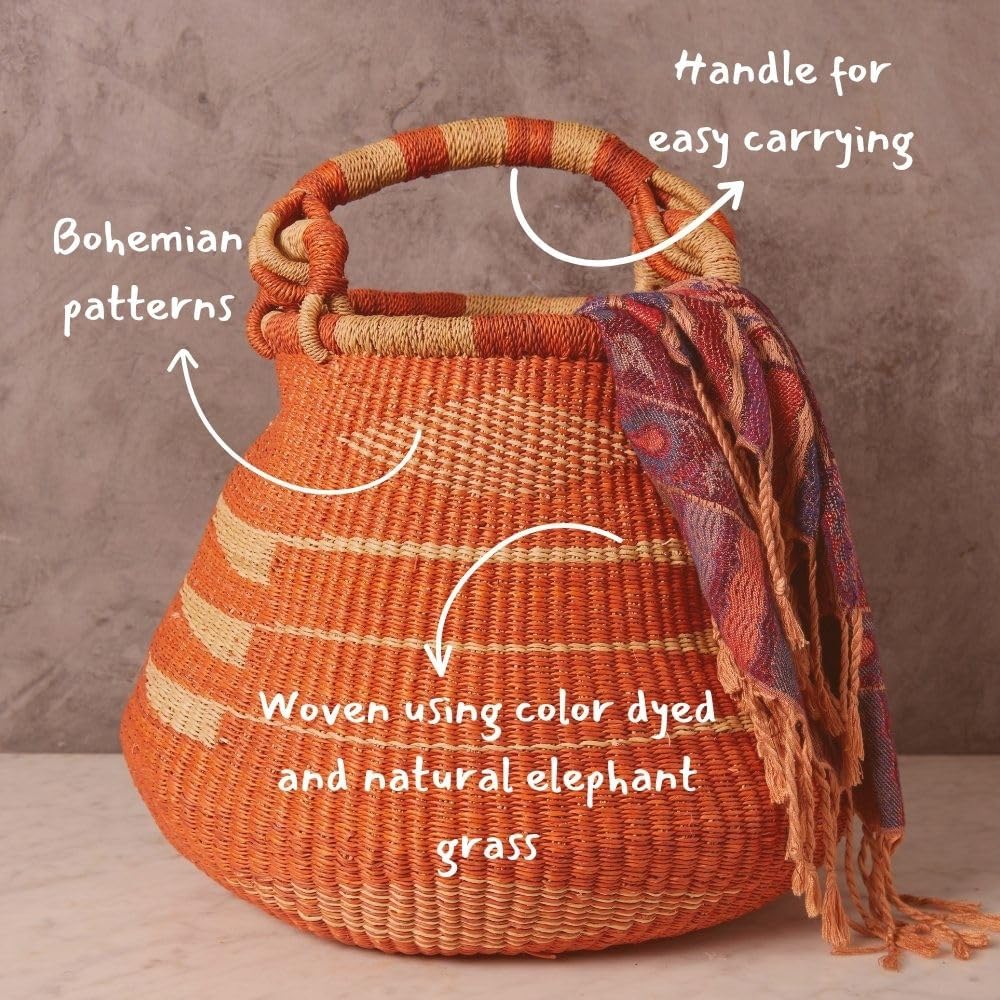 16 Inch Woven Storage Basket O - Home Bathroom Organizer 评论和价格