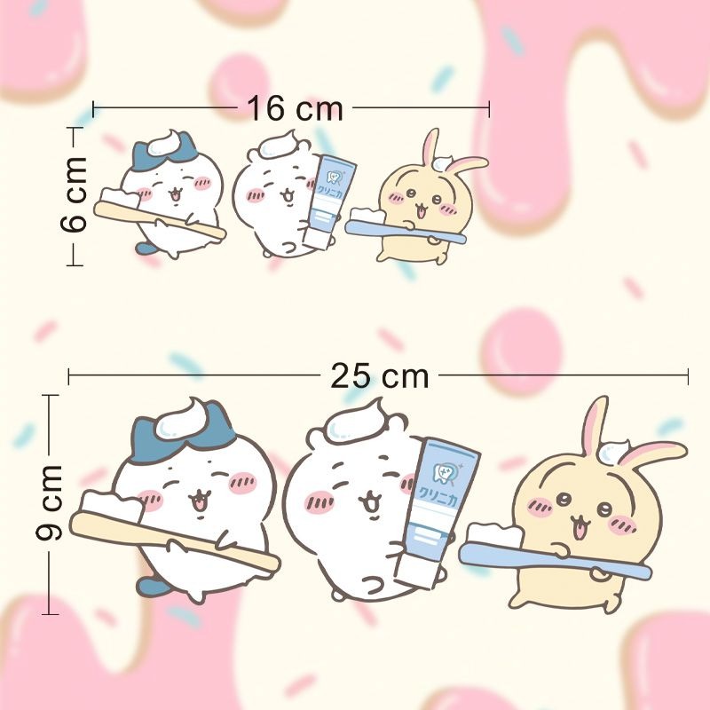 Hot Chiikawa Mirror Stickers S - Home Bathroom Vanity 评论和价格