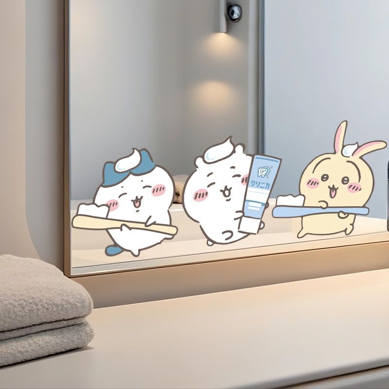 Hot Chiikawa Mirror Stickers S - Home Bathroom Vanity 评论和价格