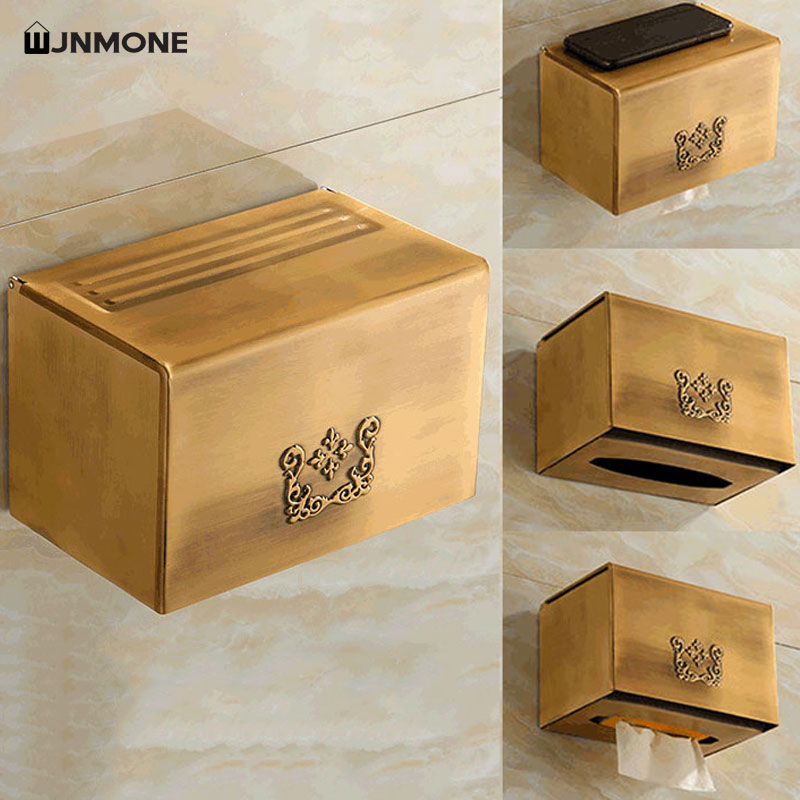 Tissue Box Holder Bathroom Wal - Home Bathroom Paper Towel Dispenser 评论和价格