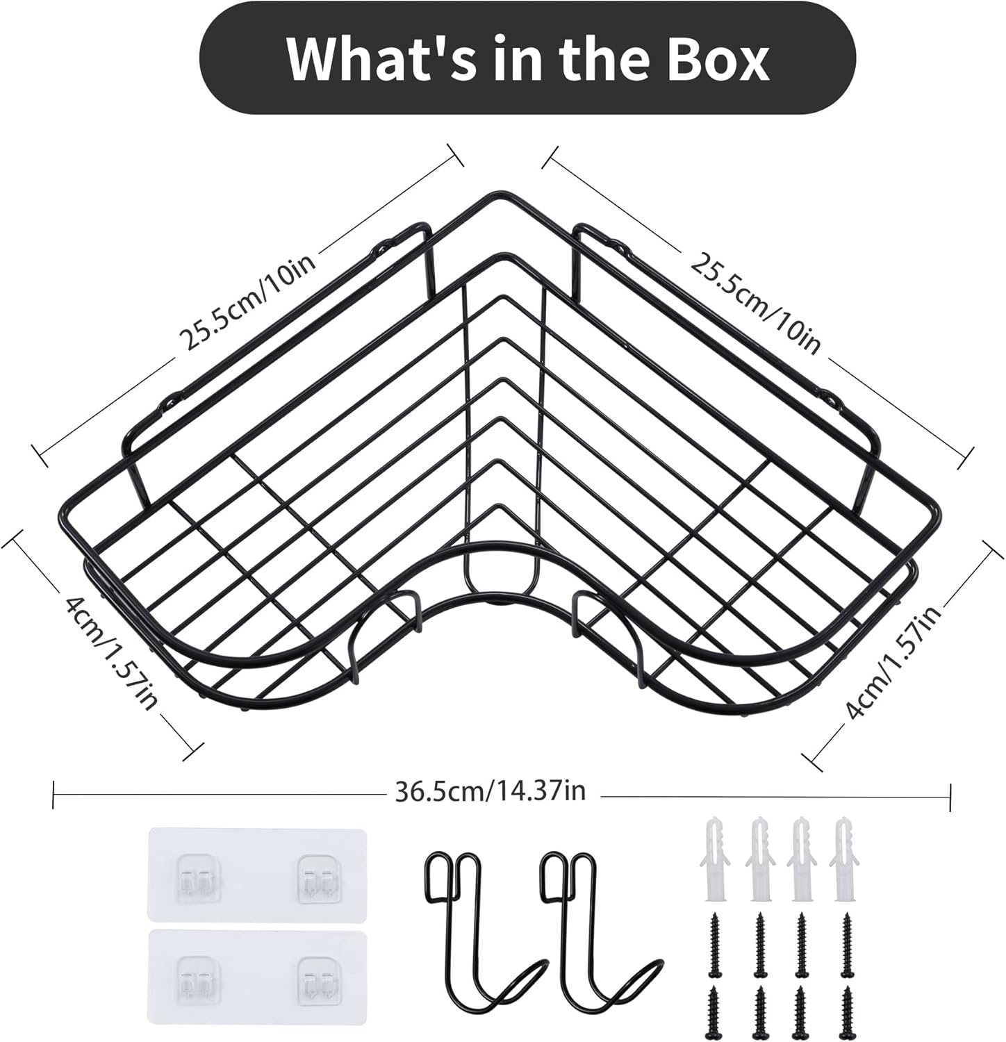 Corner Shower Caddy for Inside - Bath Caddy Tray 评论和价格