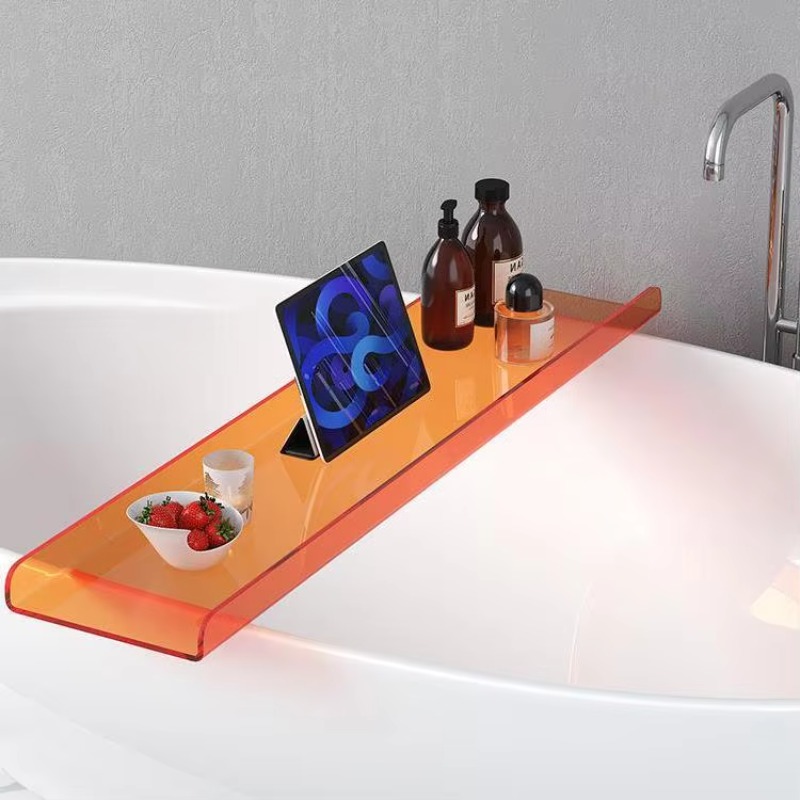 Acrylic Bathtub Caddy with Pho - Bath Caddy Tray 评论和价格