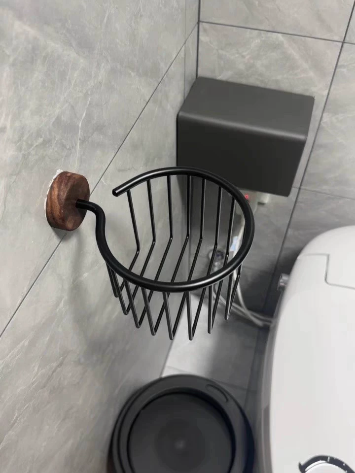 Solid Wood Tissue Holder No Dr - Home Bathroom Paper Towel Dispenser 评论和价格