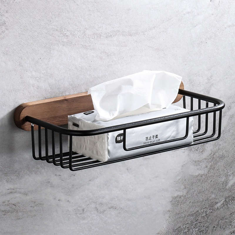 Solid Wood Tissue Holder No Dr - Home Bathroom Paper Towel Dispenser 评论和价格