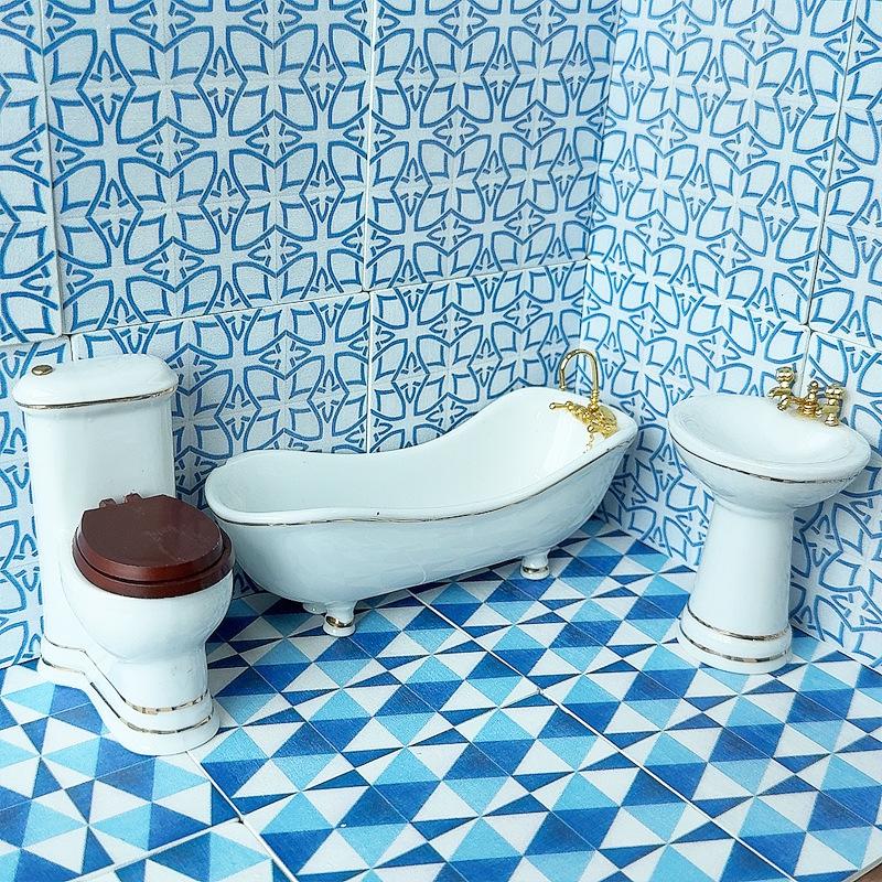 1Pcs 1:12 Dollhouse Miniature  - Zara Home Bathroom Accessories 评论和价格