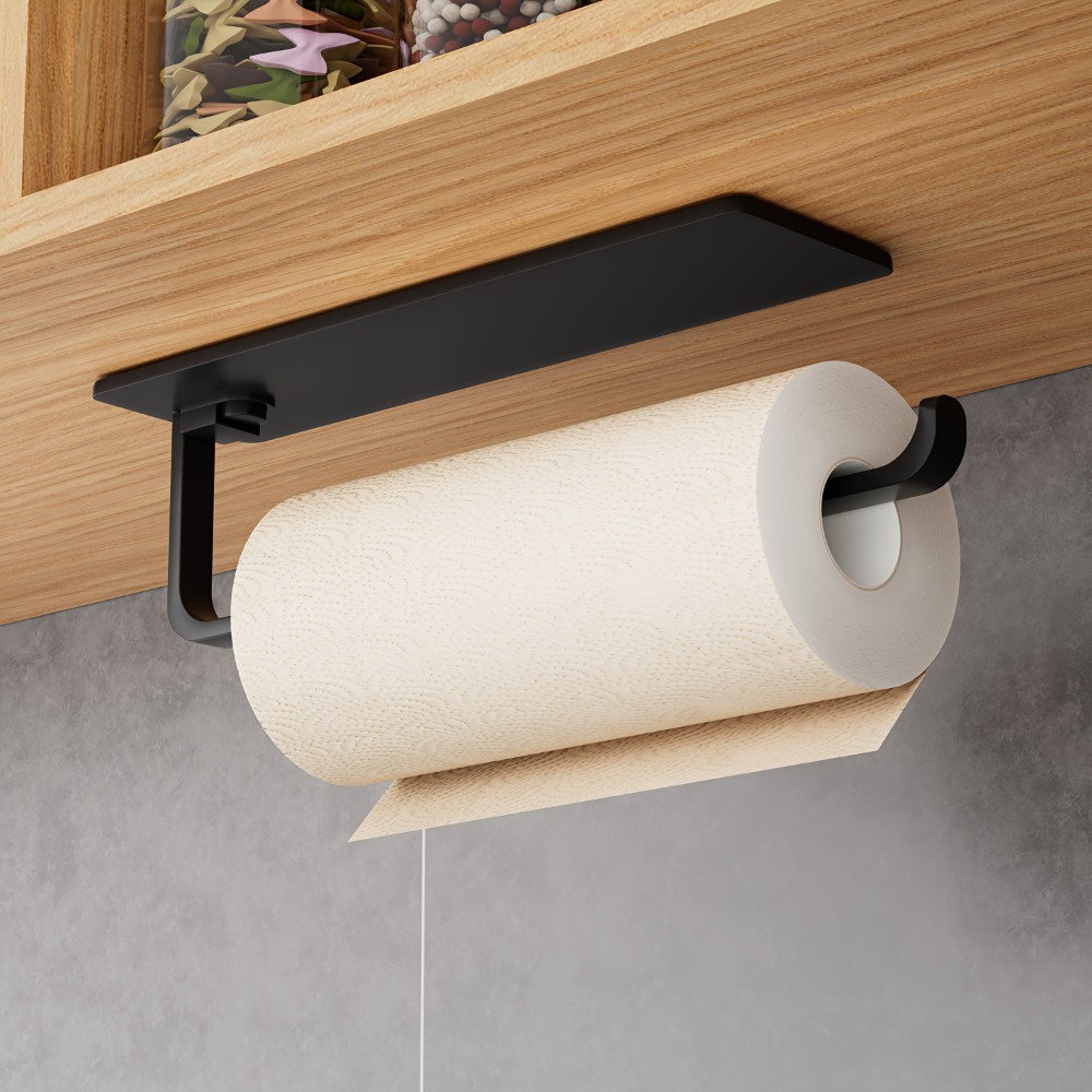 1pc Kitchen Towel Holder - Han - Home Bathroom Paper Towel Dispenser 评论和价格