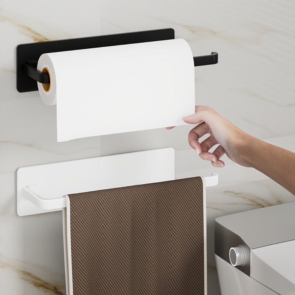 1pc Kitchen Towel Holder - Han - Home Bathroom Paper Towel Dispenser 评论和价格