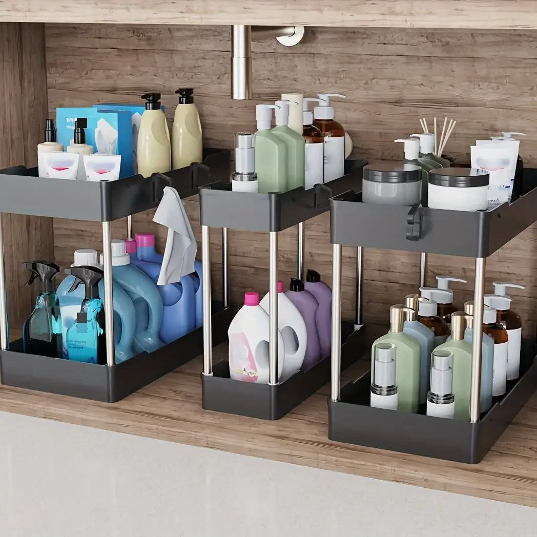 3Pcs/Set Under Sink Organizer  - Home Bathroom Organizer 评论和价格