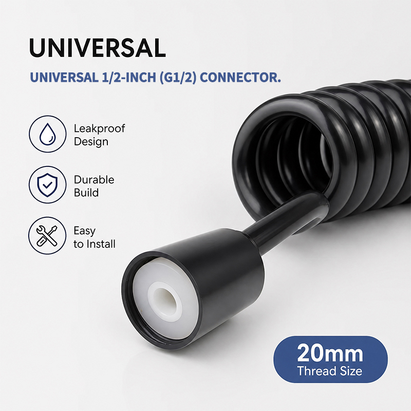 2m Coiled Spring Hose Retracta - Home Bathroom Plumbing 评论和价格