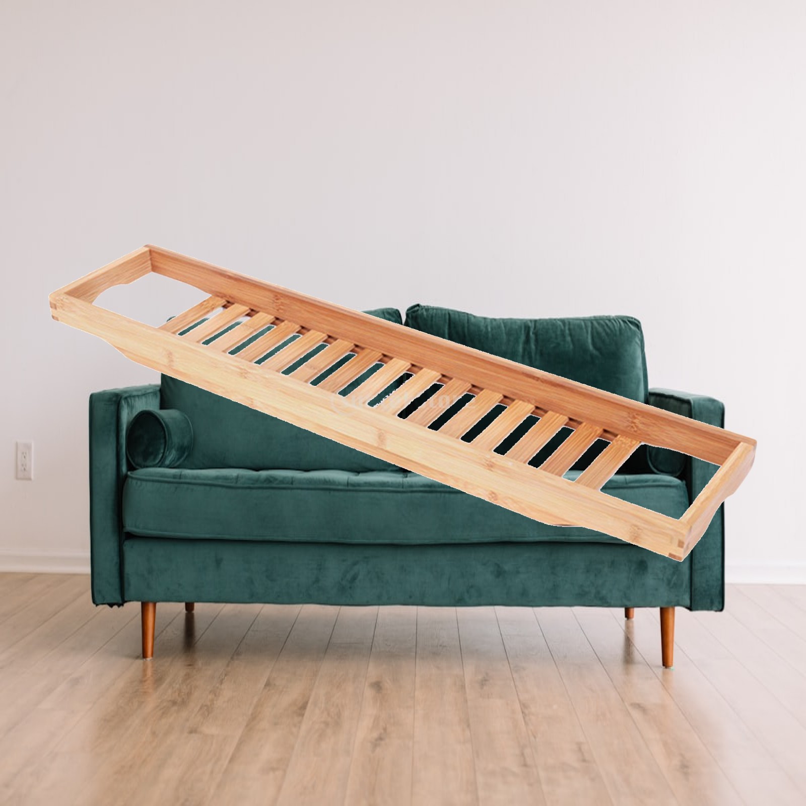 Bamboo Wooden Bathtub Caddy Tr - Bath Caddy Tray 评论和价格