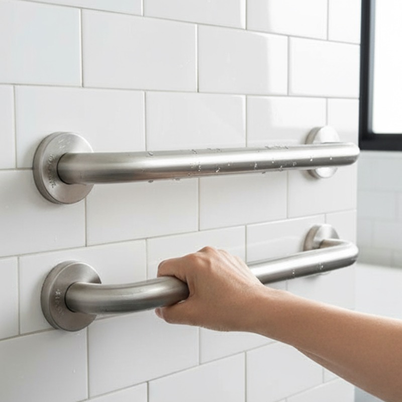 Multiple Sizes Stainless Steel - Home Bathroom Grab Bar 评论和价格