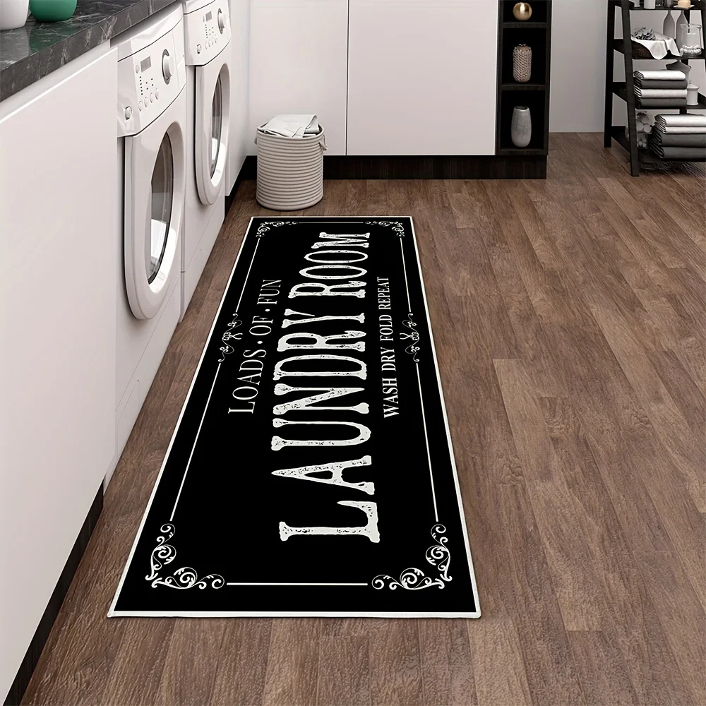 Laundry Room Rug Runner Non Sl - Zara Home Bathroom Accessories 评论和价格