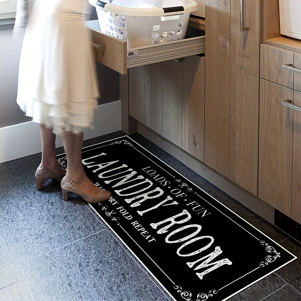 Laundry Room Rug Runner Non Sl - Zara Home Bathroom Accessories 评论和价格