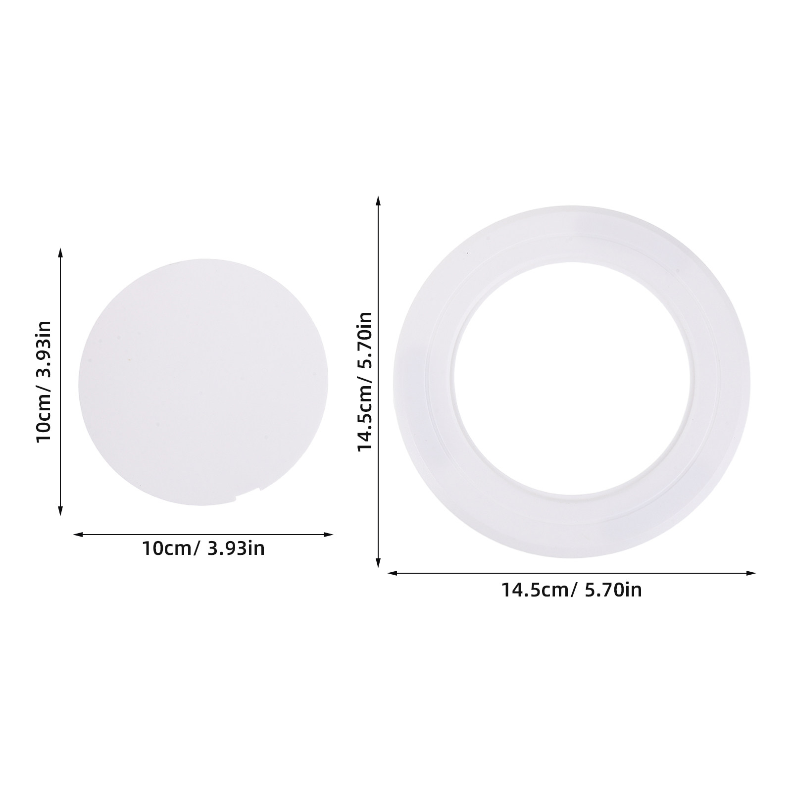 Adhesive Round Wall Plate Cove - Home Bathroom Plumbing 评论和价格