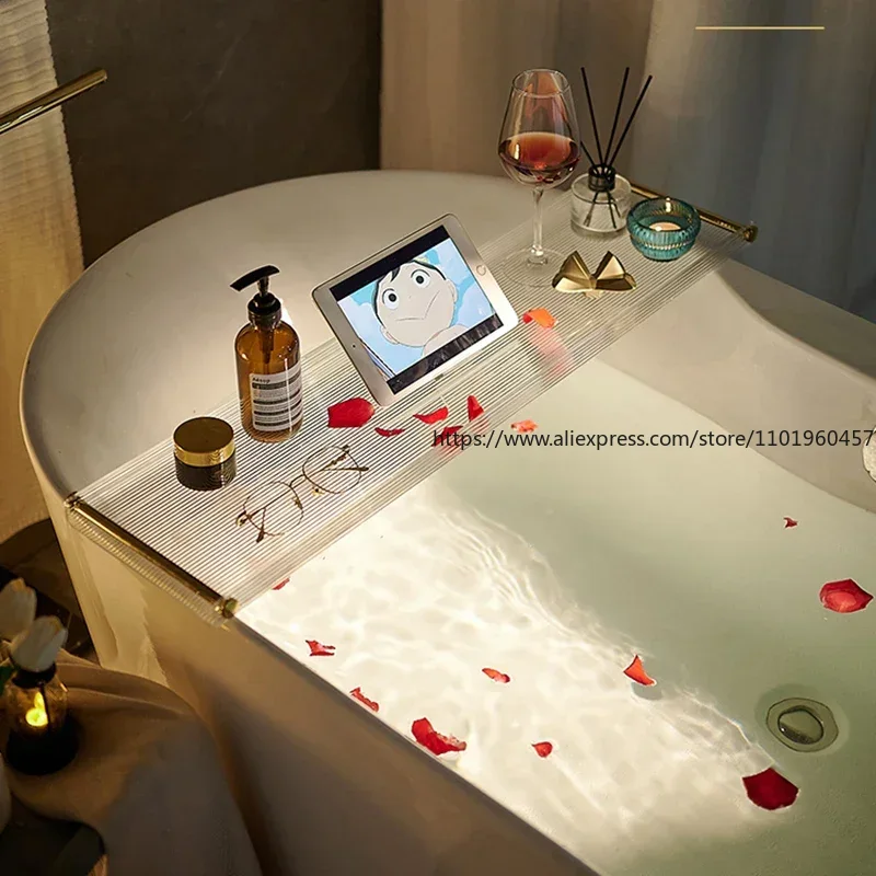 Luxury Acrylic Bathtub Trays S - Bath Caddy Tray 评论和价格