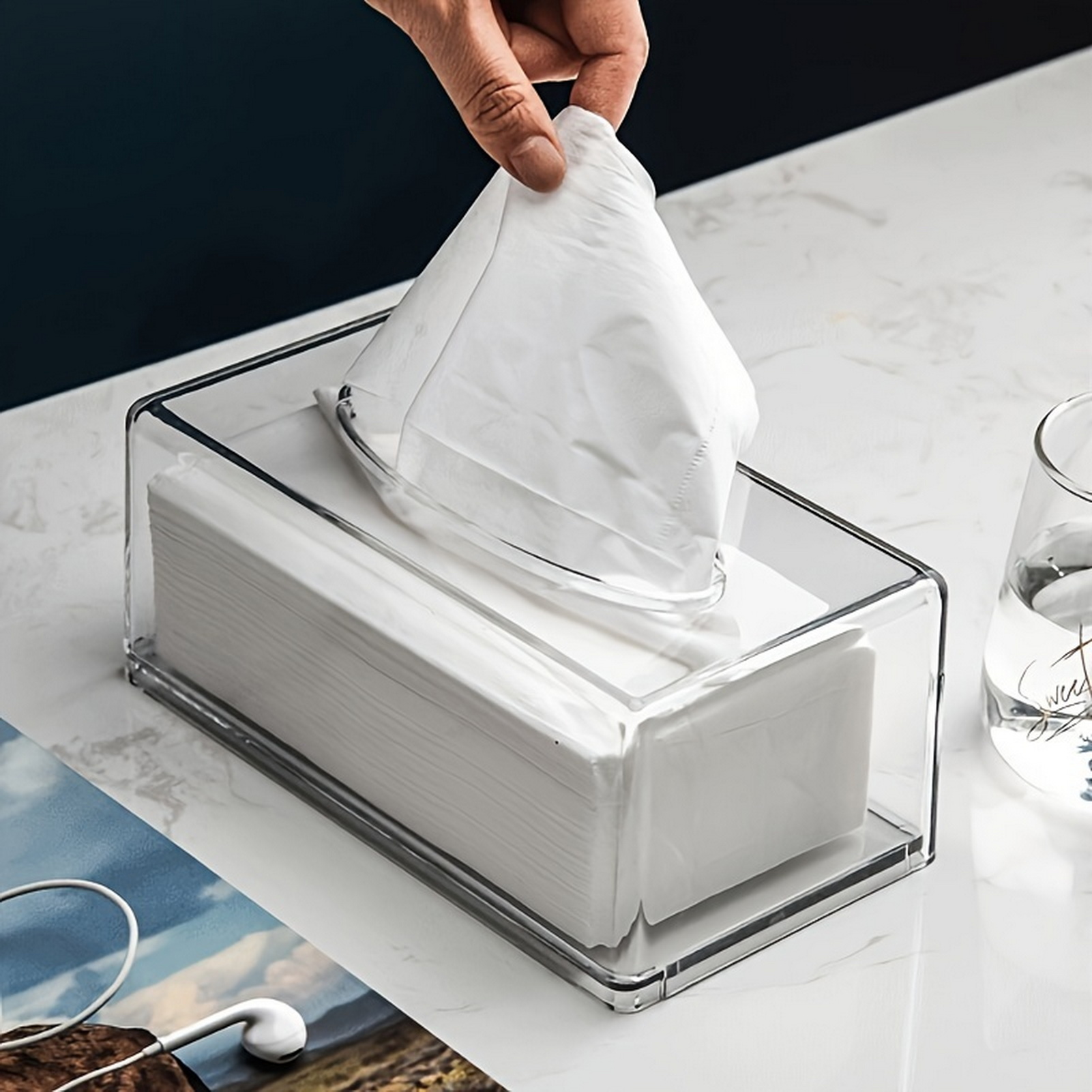 Home Office Tissue Box Dispens - Home Bathroom Paper Towel Dispenser 评论和价格