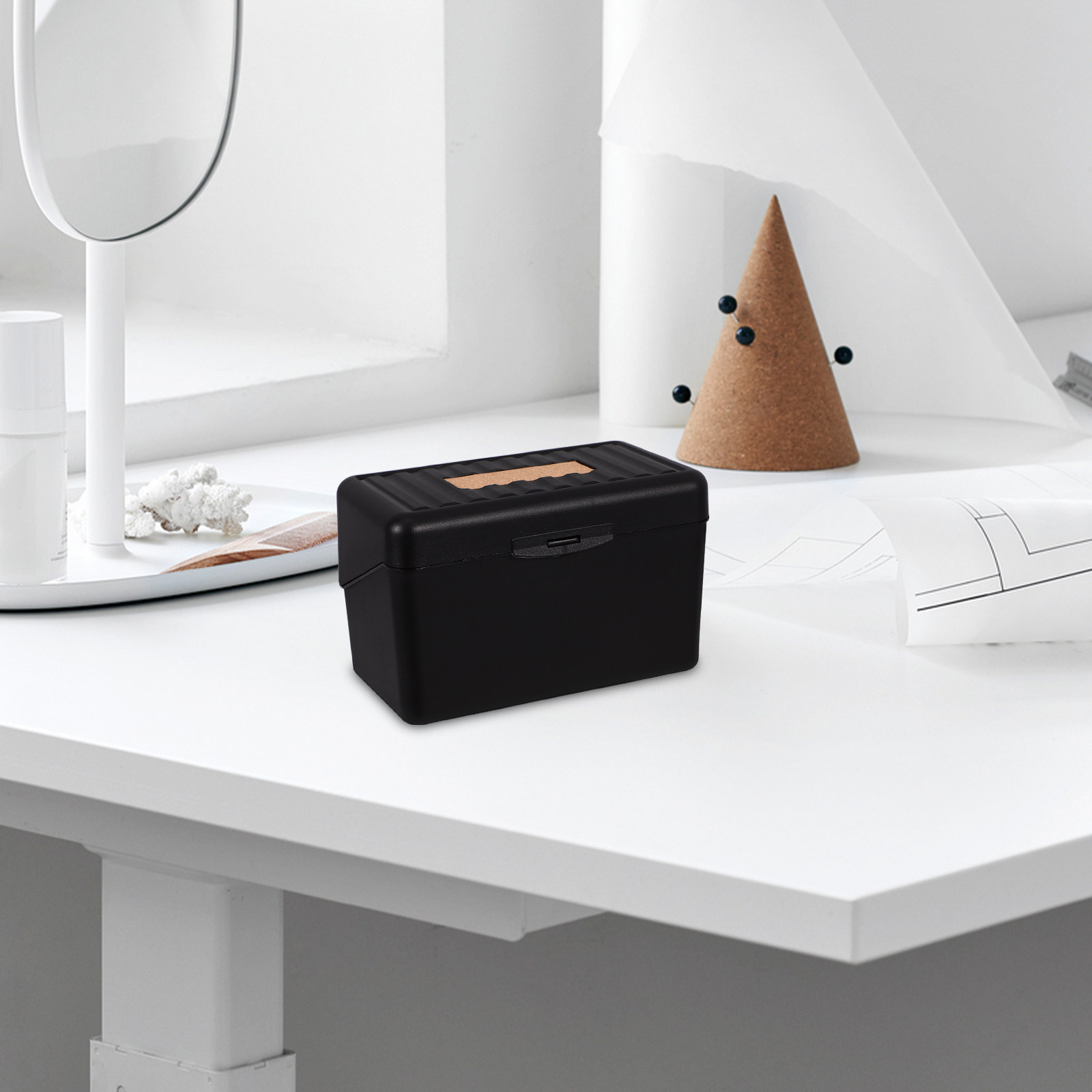 Premium Index Card Holder Box  - Home Bathroom Organizer 评论和价格