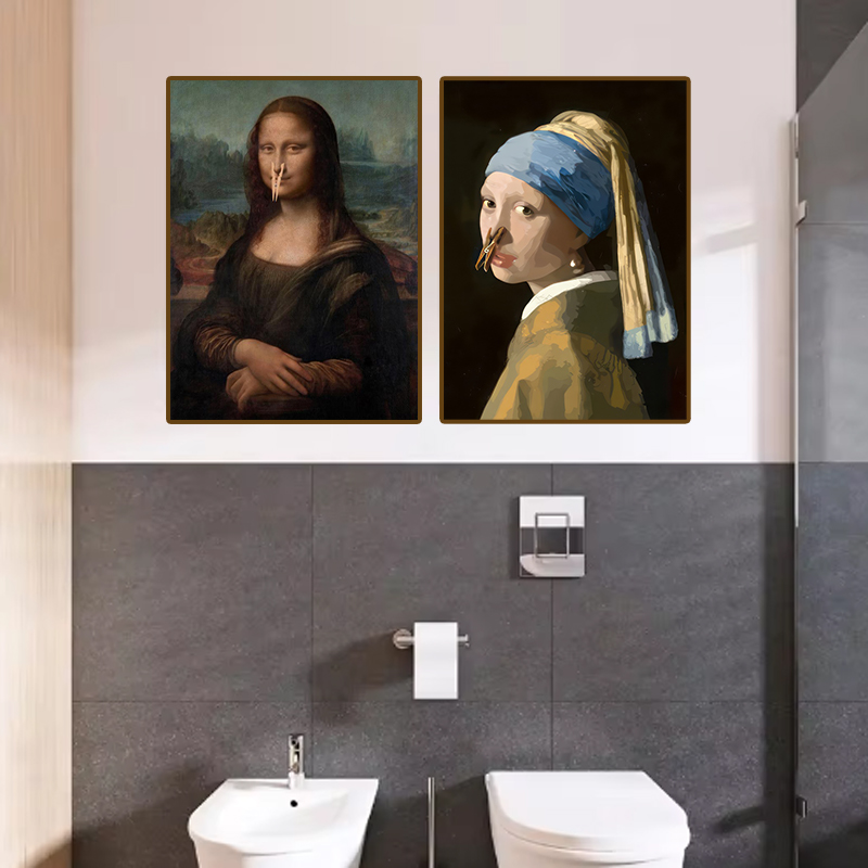 1pc Funny Abstract Bathroom To - Home Bathroom Design 评论和价格