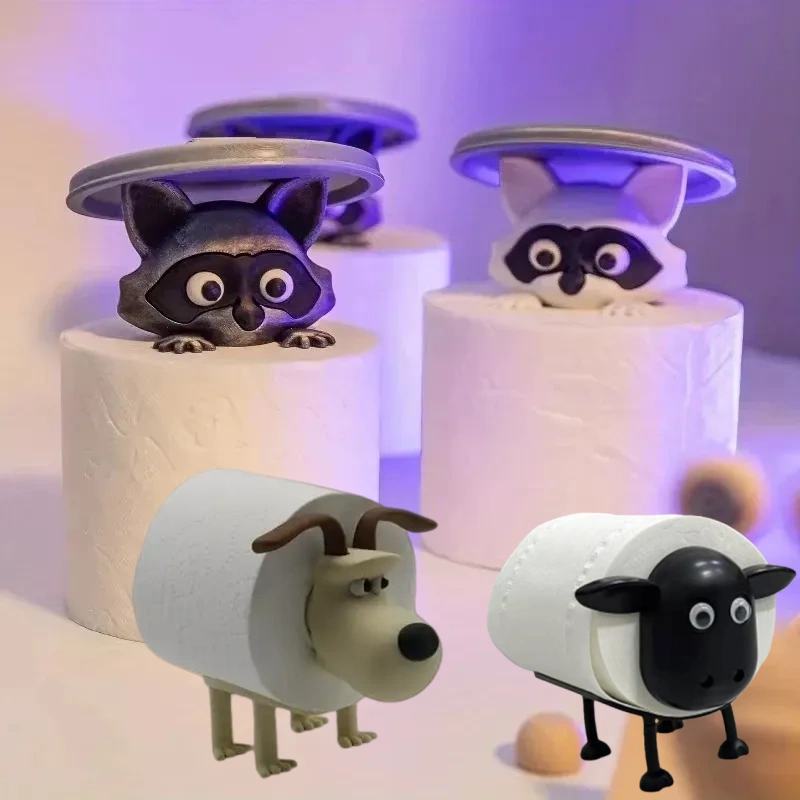 Fun Dog Raccoon Sheep Toilet P - Zara Home Bathroom Accessories 评论和价格