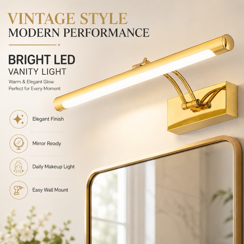 40cm 55cm 70cm Vintage LED Van - Home Bathroom Vanity 评论和价格