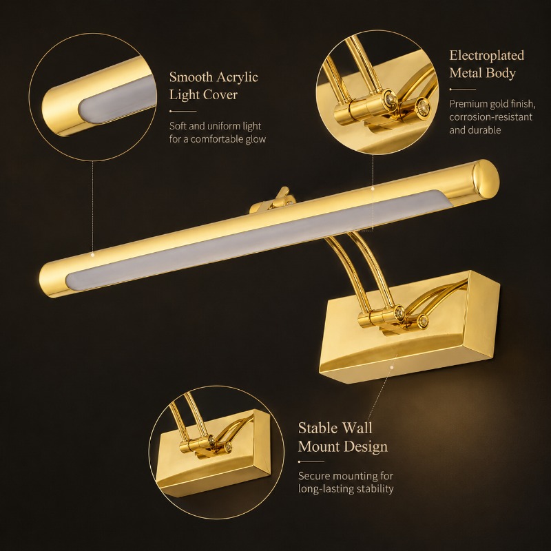 40cm 55cm 70cm Vintage LED Van - Home Bathroom Vanity 评论和价格