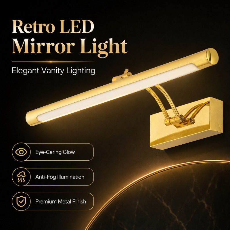 40cm 55cm 70cm Vintage LED Van - Home Bathroom Vanity 评论和价格