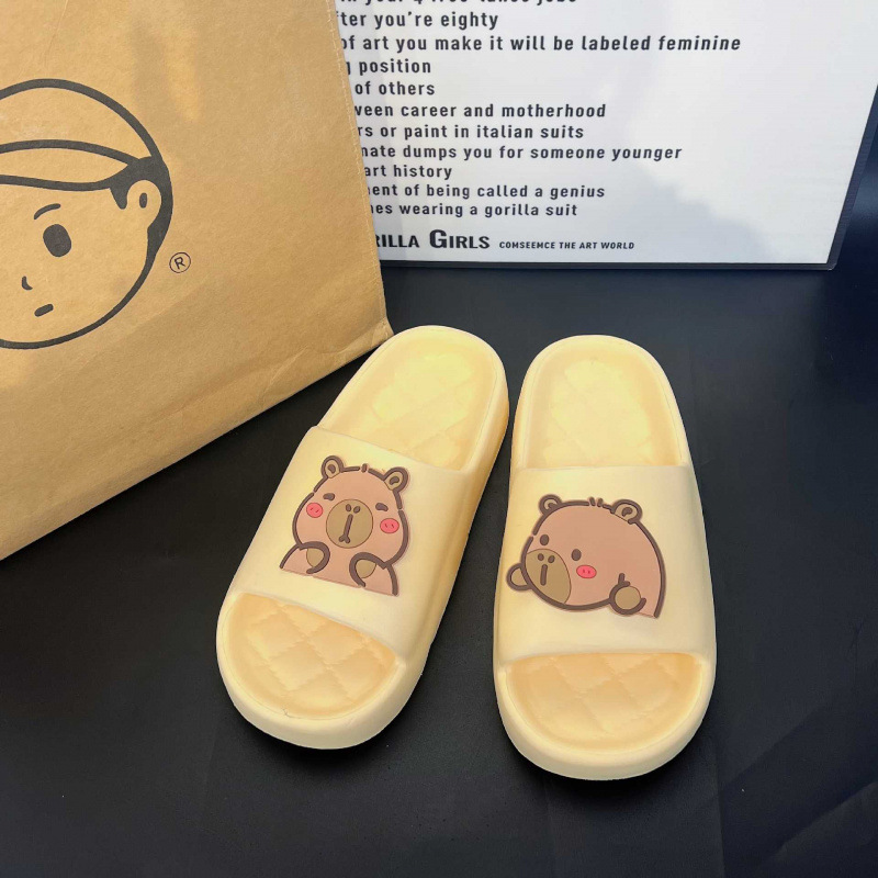 Women Slippers Cute Capybara H - Home Bathroom Lights 评论和价格
