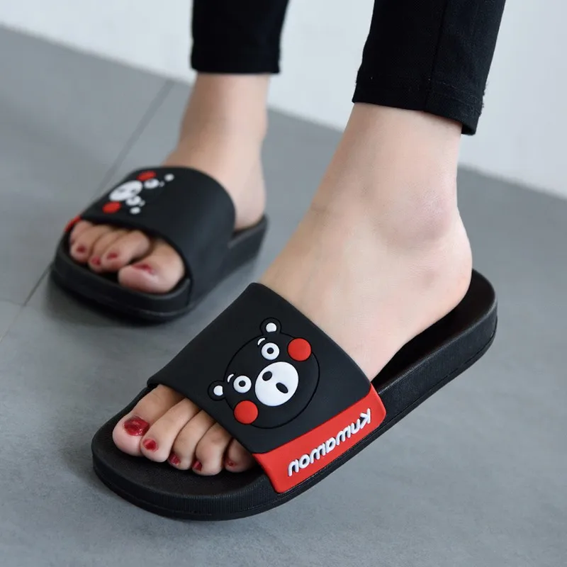 Summer Bow Kumamon Shoes Slipp - Home Bathroom Wear 评论和价格