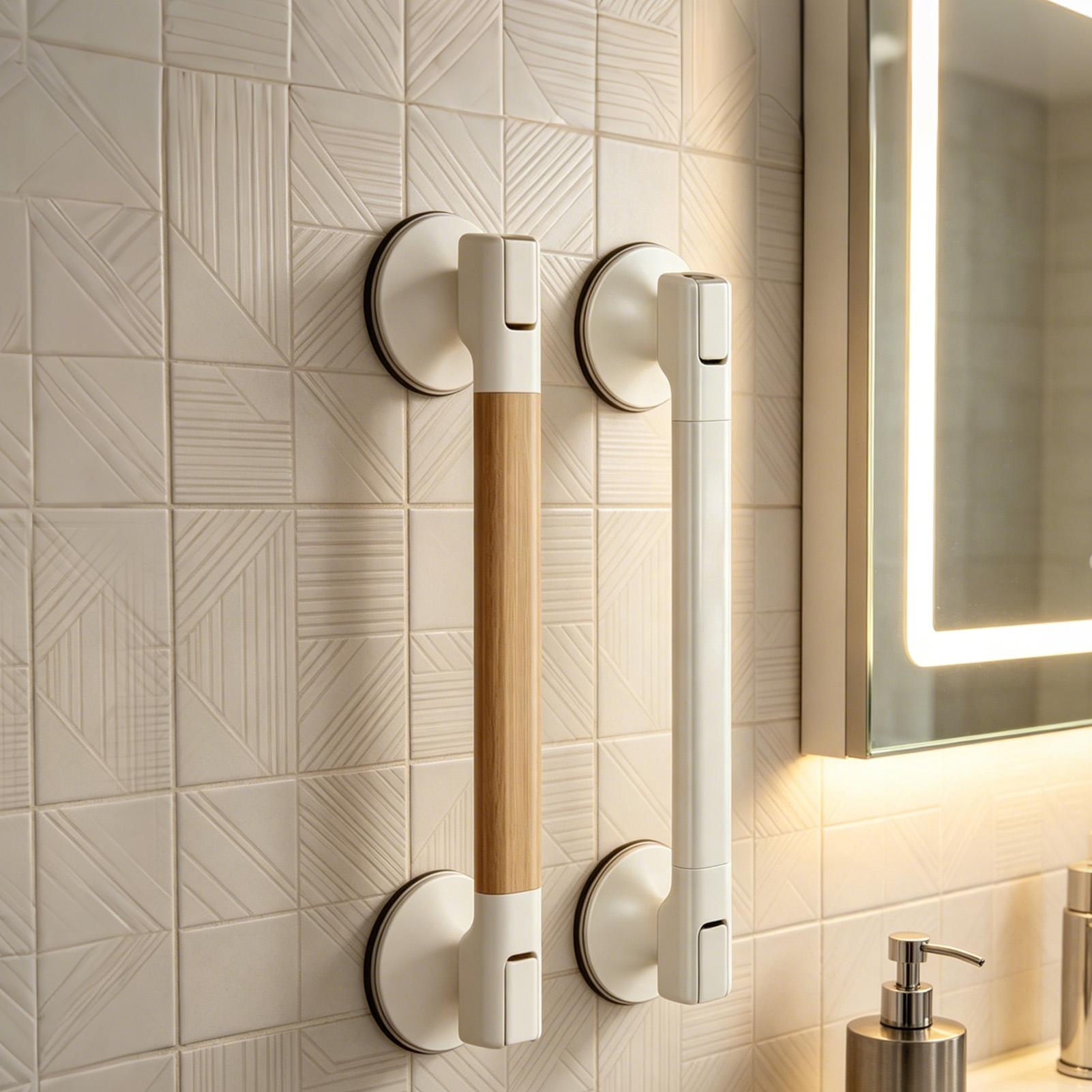 Shower suction cup handle Bath - Home Bathroom Grab Bar 评论和价格