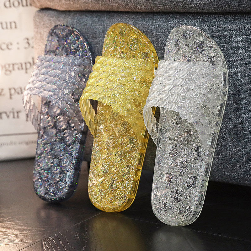 Crystal Flat Slippers Summer W - Home Bathroom Wear 评论和价格