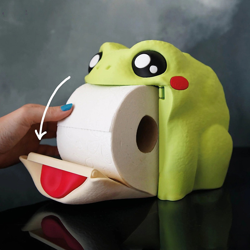Funny Frog Tissue Box Portable - Home Bathroom Paper Towel Dispenser 评论和价格