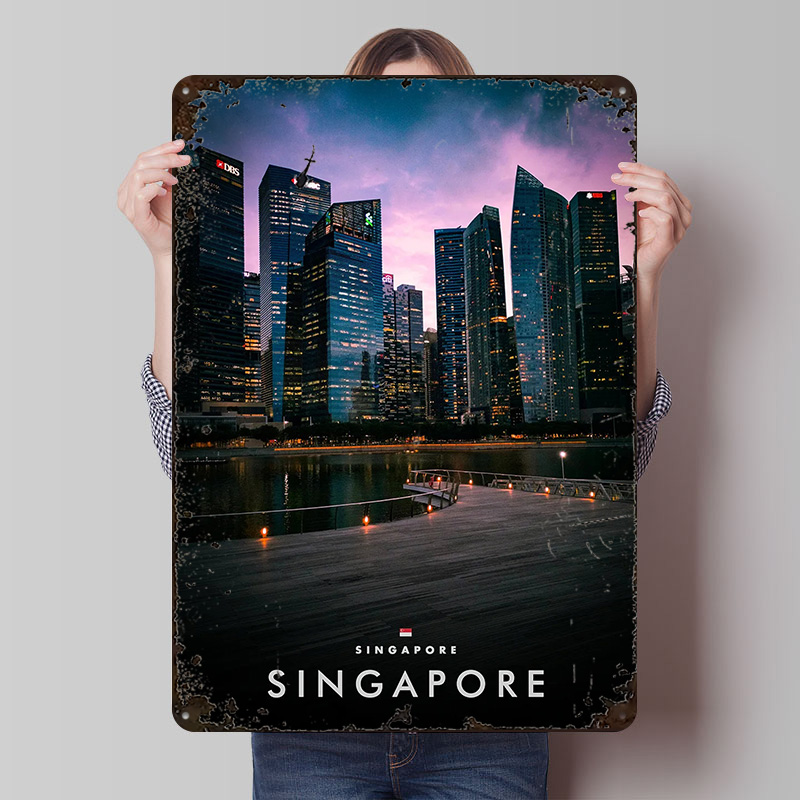 Captured Singapore By Night Pr - Home And Bathroom Singapore 评论和价格