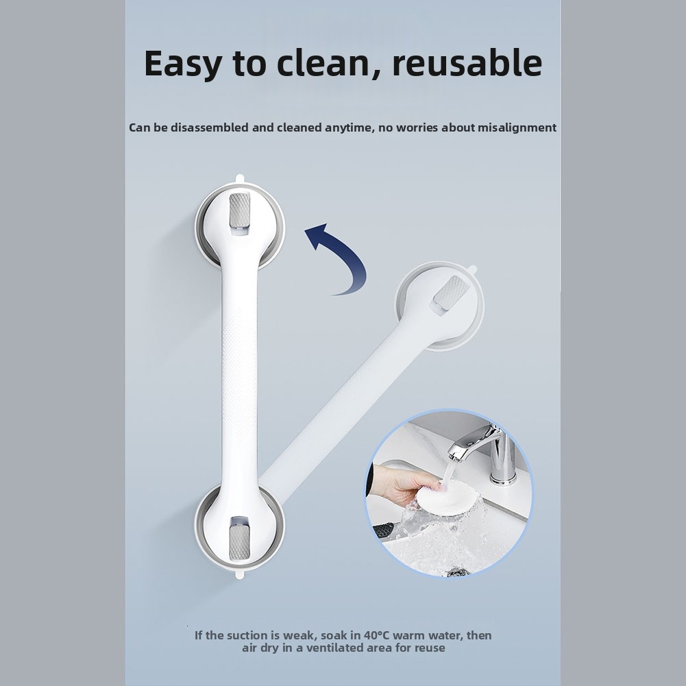 2pcs Extra-Strong Suction Grab - Home Bathroom Grab Bar 评论和价格