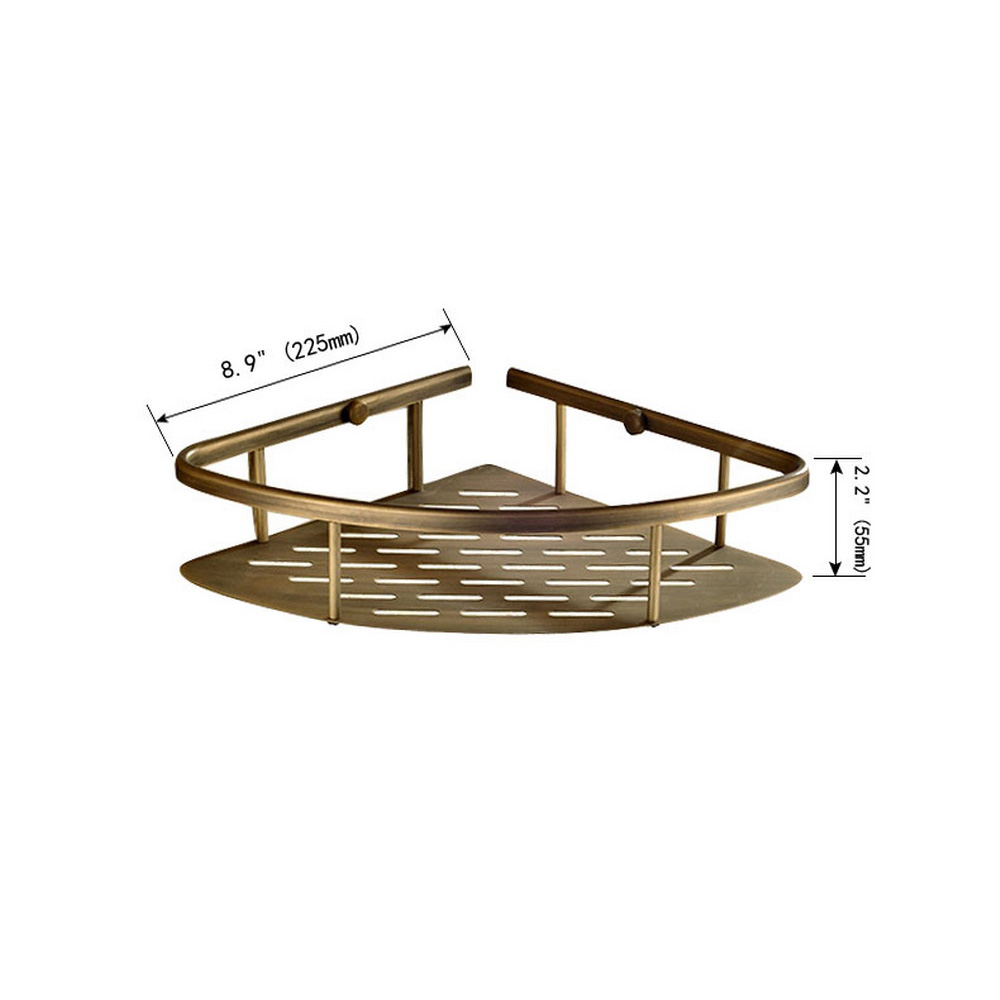 Antique Brass Bathroom Accesso - Bath Caddy Tray 评论和价格