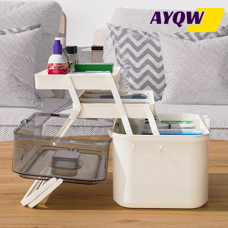 Large Capacity Clear Lid Medic - Home Bathroom Organizer 评论和价格