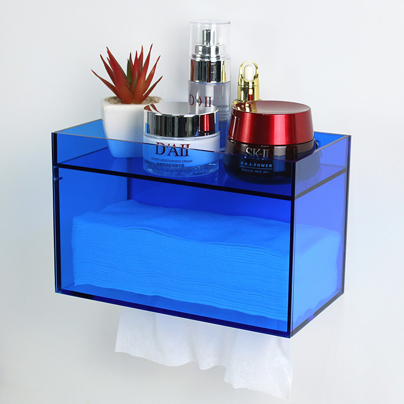 Acrylic Wall Mounted Tissue Bo - Home Bathroom Paper Towel Dispenser 评论和价格
