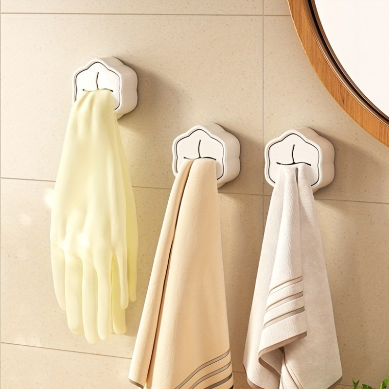 6PCS Self Adhesive Towel Holde - Home Bathroom Organizer 评论和价格