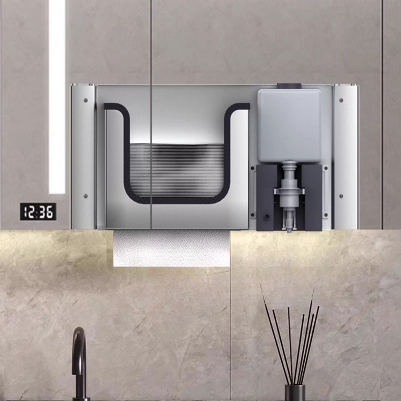 Stainless Steel Hidden Paper T - Home Bathroom Paper Towel Dispenser 评论和价格
