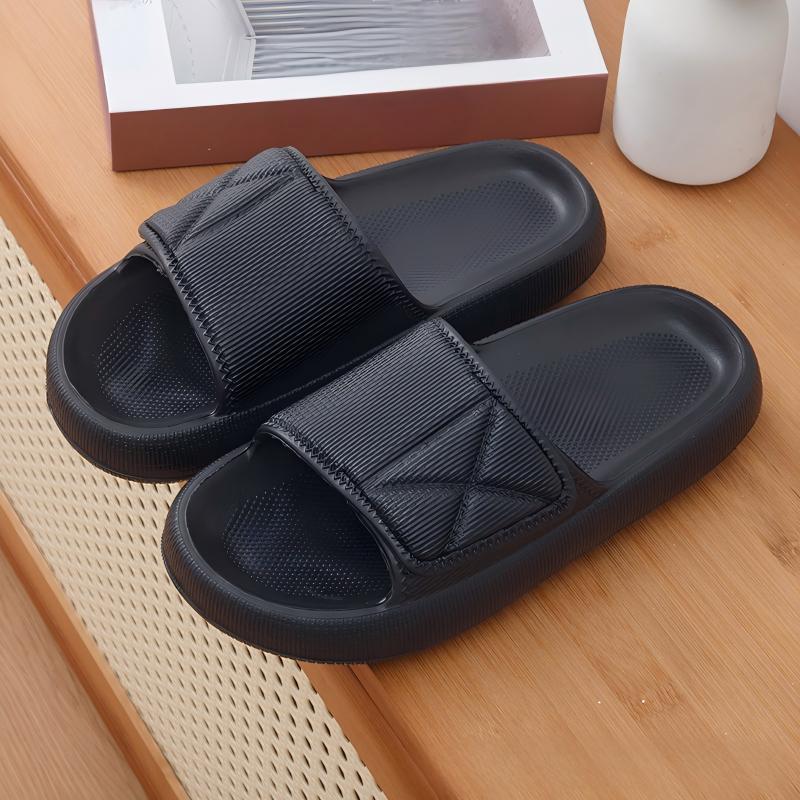 Men's Thick-Soled Slip-On Slip - Home Bathroom Wear 评论和价格